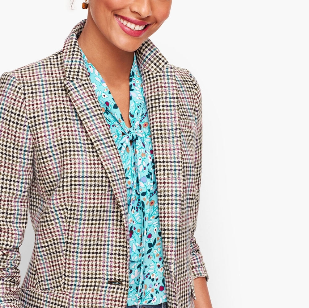 Talbots Plaid Blazer
